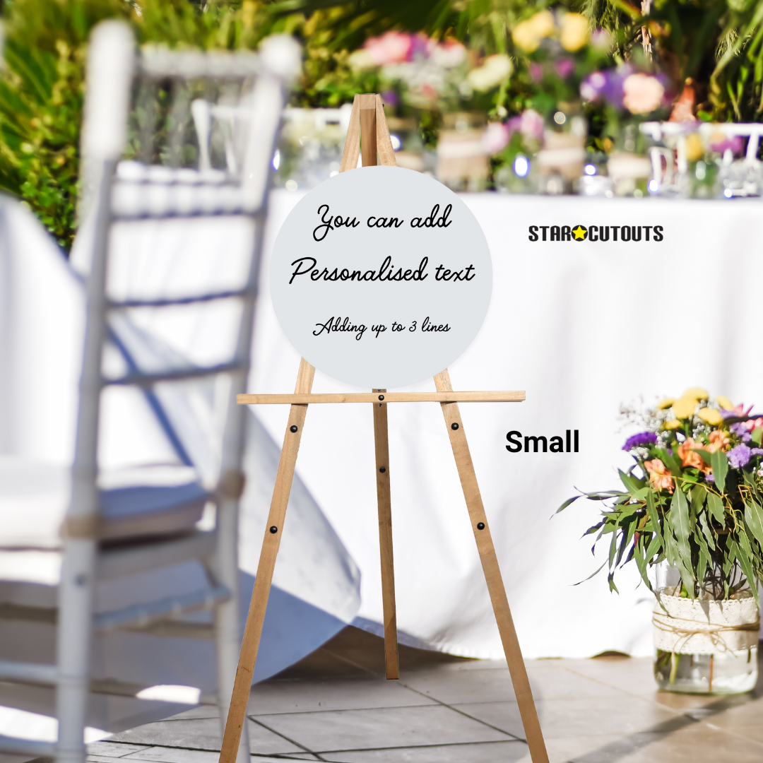Primary Red  Circle Signs Personalise Choose Size and Material