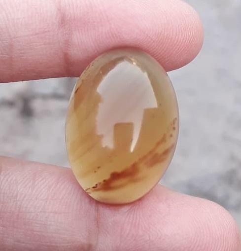 9.8ct Natural Amber Cabochon - also called Gold of the North - 24.7x17.8mm