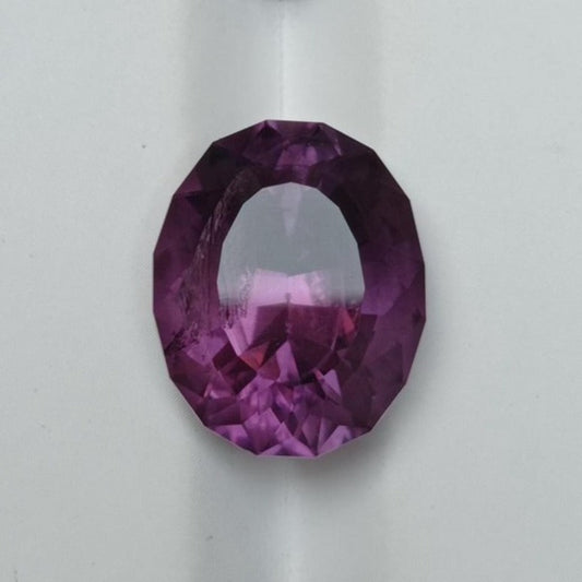 12.45ct Amethyst Fancy Cut - Natural Amethyst Crystal - 17x14x10mm