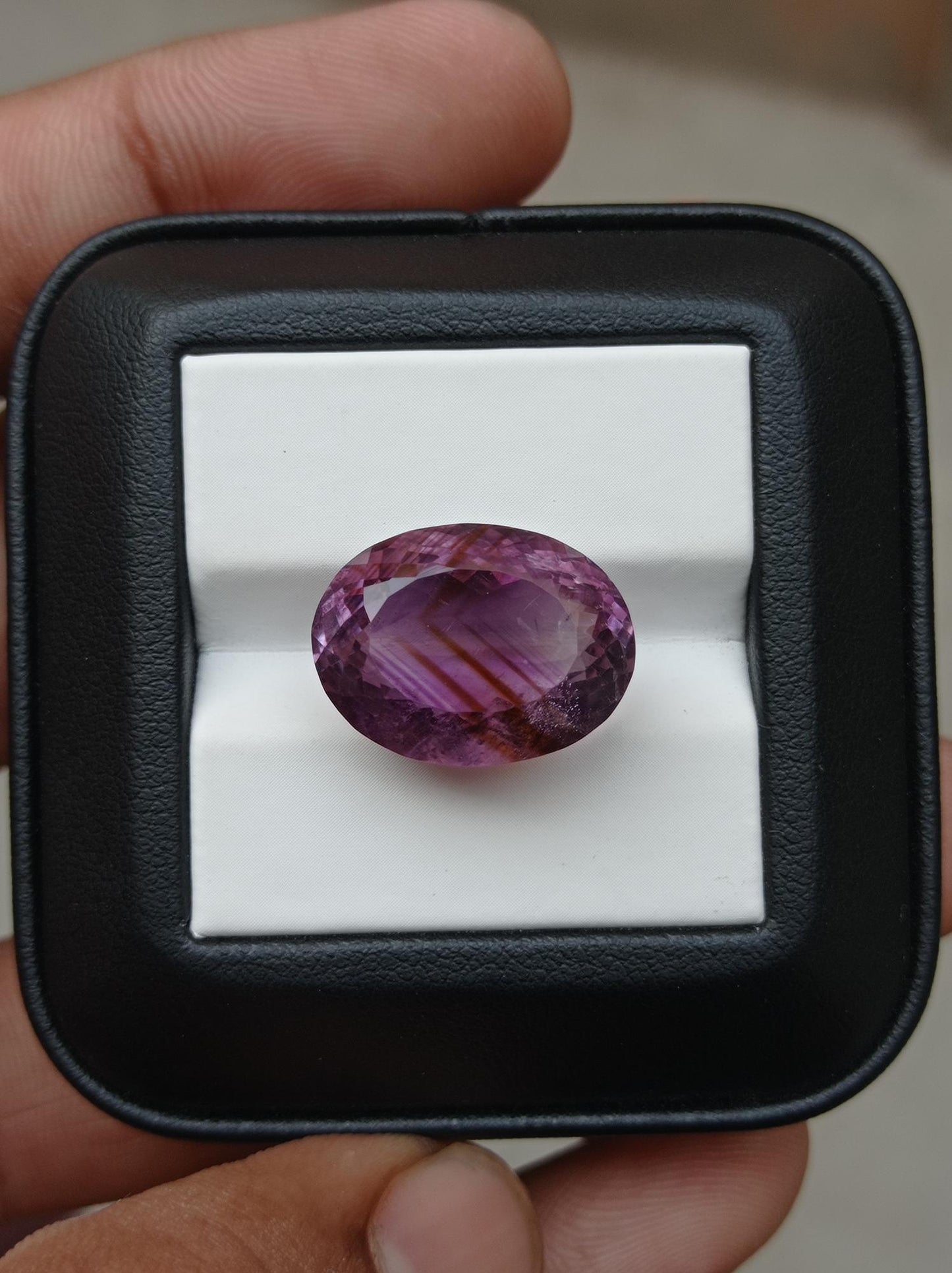 20.45ct Amethyst Fancy Cut - Natural Amethyst Crystal -18x14x11.5mm