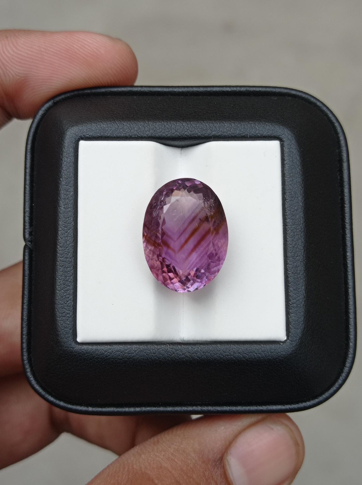 20.45ct Amethyst Fancy Cut - Natural Amethyst Crystal -18x14x11.5mm