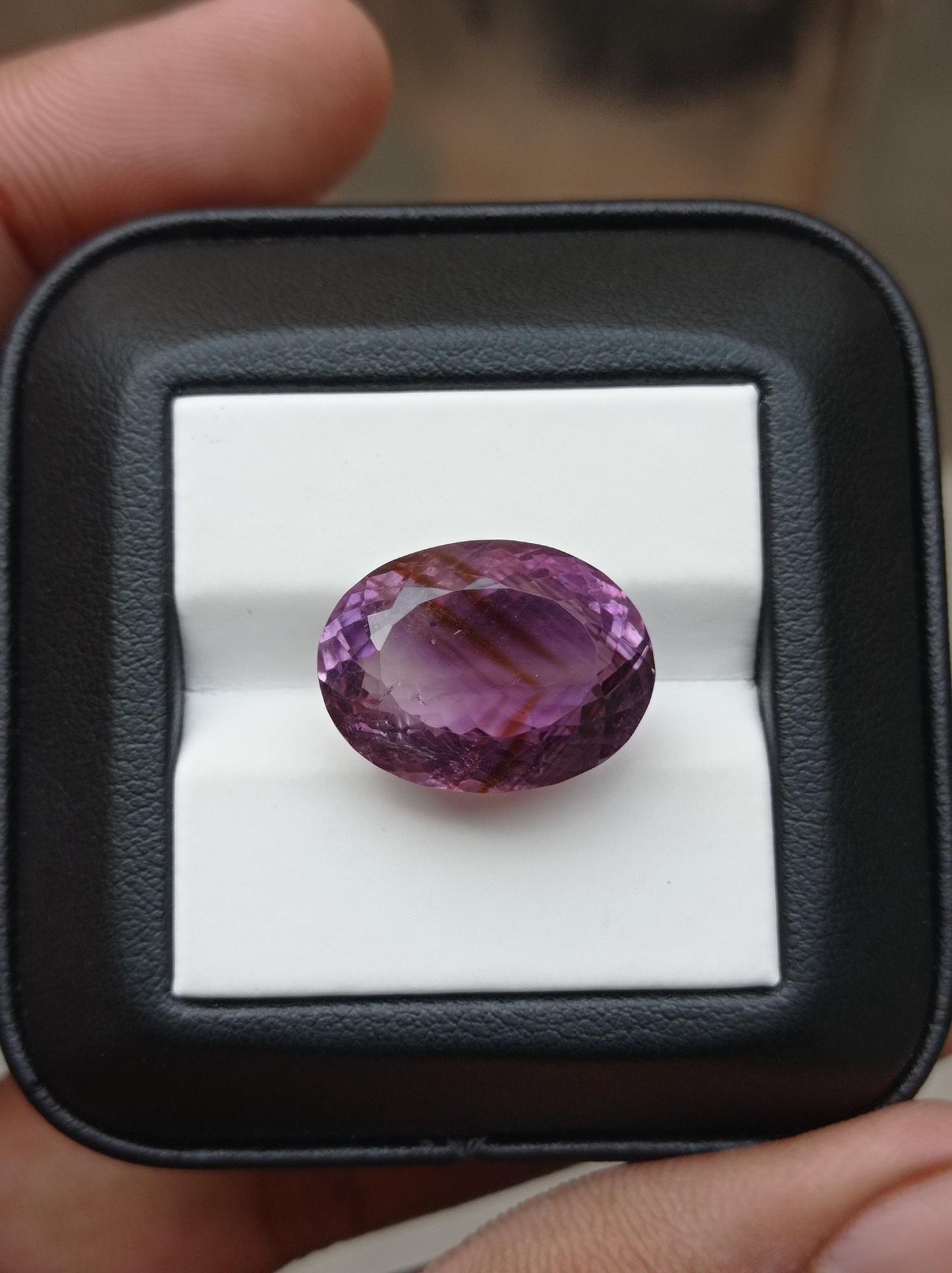 20.45ct Amethyst Fancy Cut - Natural Amethyst Crystal -18x14x11.5mm
