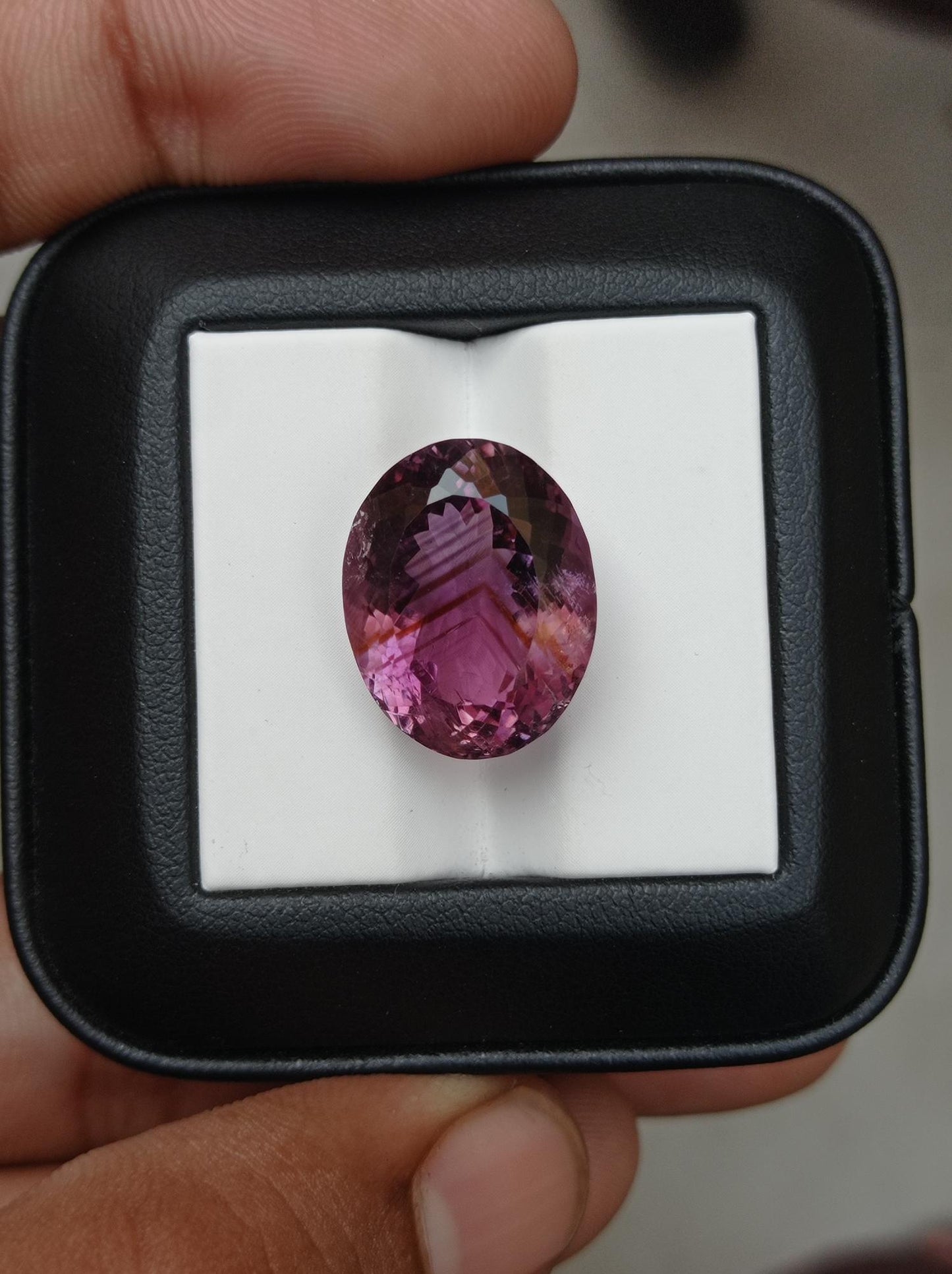 22.2ct Amethyst Fancy Cut - Natural Amethyst Crystal - 18x14.5x12.5mm