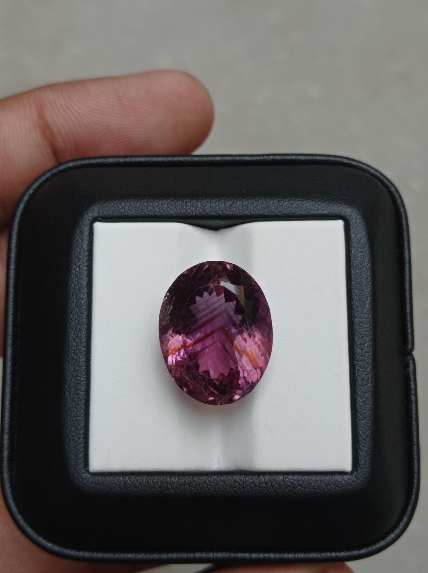 22.2ct Amethyst Fancy Cut - Natural Amethyst Crystal - 18x14.5x12.5mm