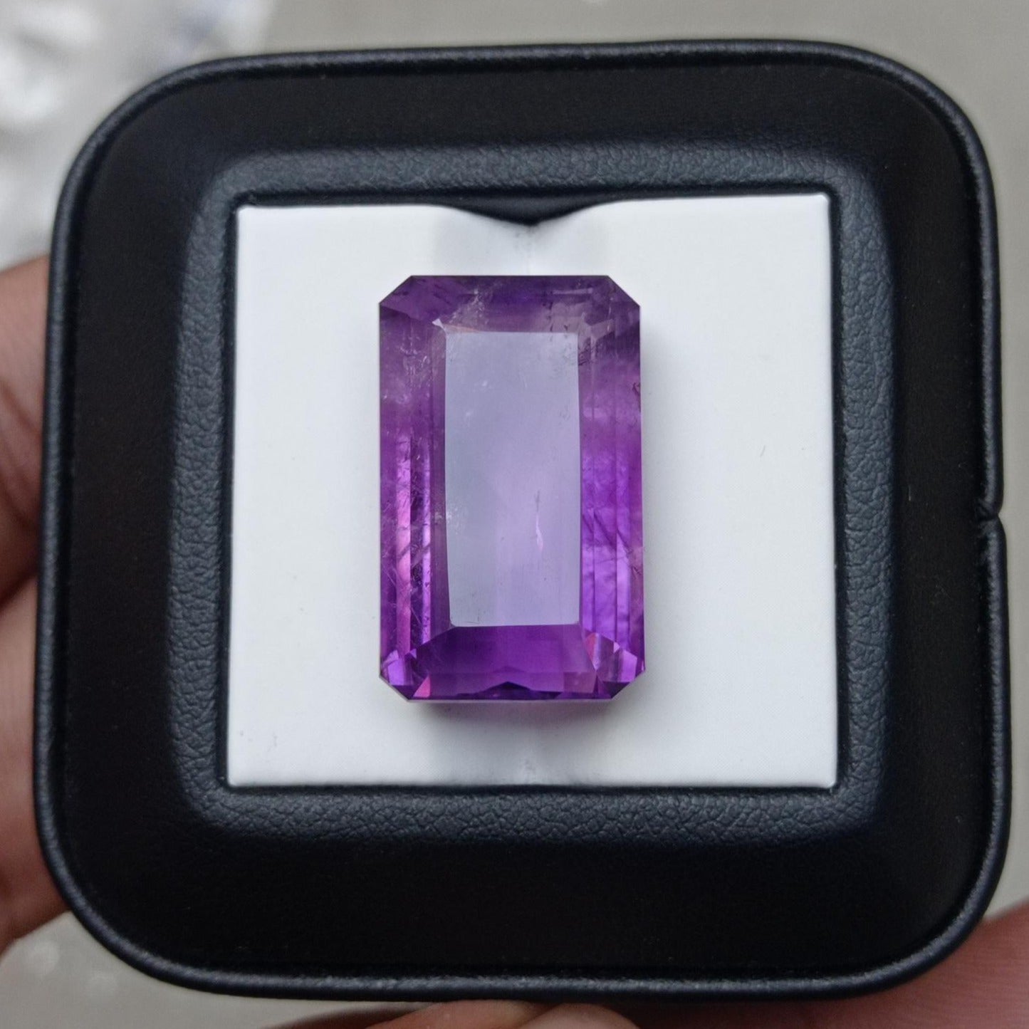 32.9ct Amethyst Fancy Cut - Natural Amethyst Crystal - 24x15x10mm