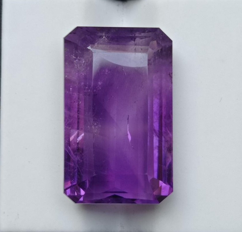 32.9ct Amethyst Fancy Cut - Natural Amethyst Crystal - 24x15x10mm