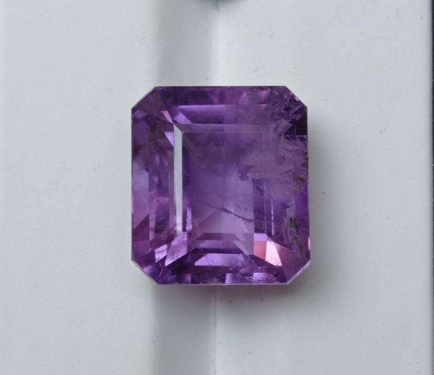 16.85ct Amethyst Fancy Cut - Natural Amethyst Crystal - 15x13x11mm
