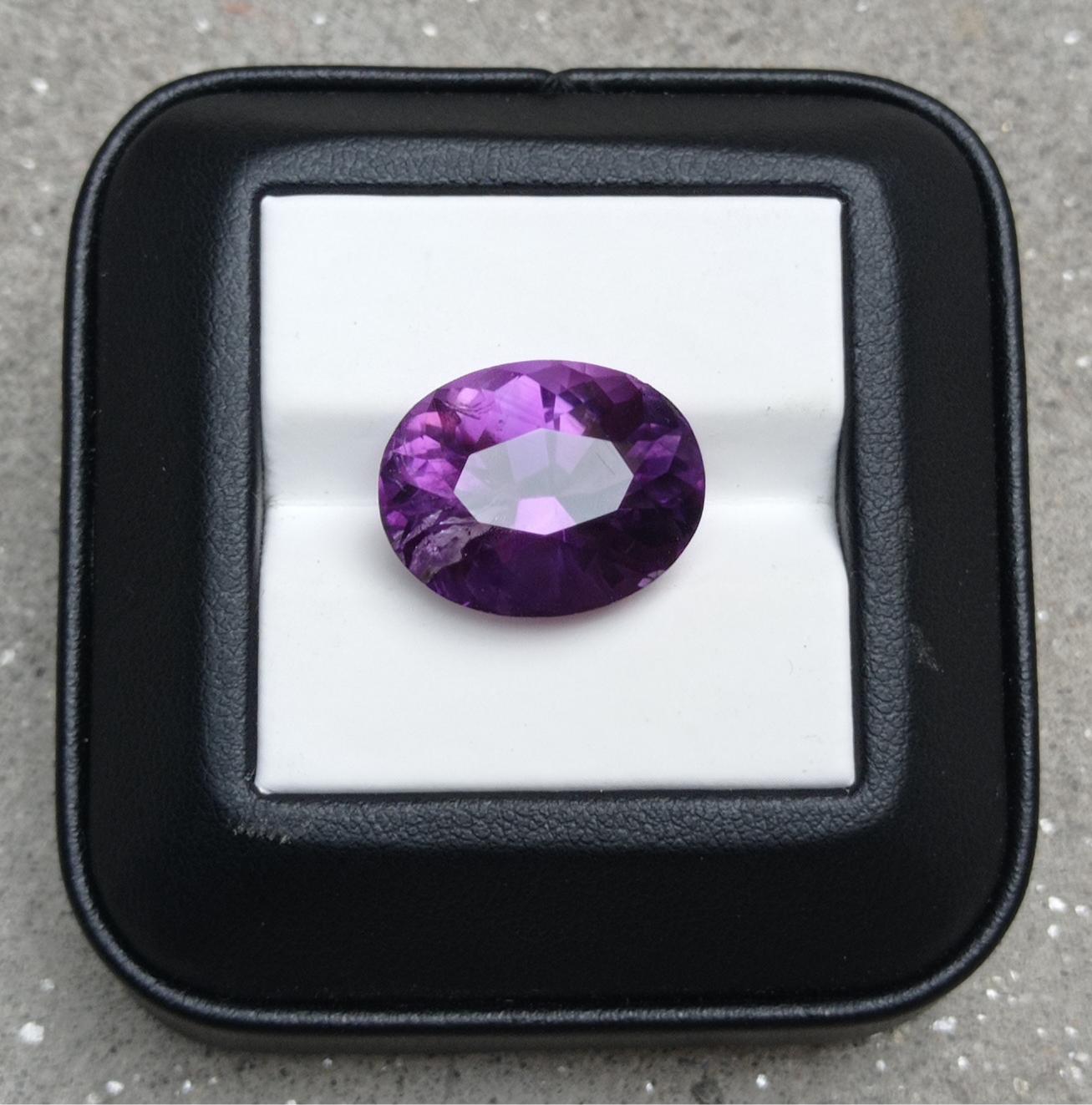 15ct Amethyst Fancy Cut - Natural Amethyst Crystal - 18x15x11mm