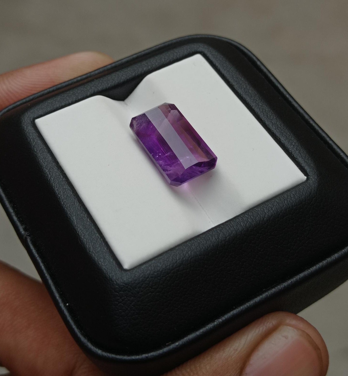 8.85ct Amethyst Fancy Cut - Natural Amethyst Crystal - 16x9x8mm