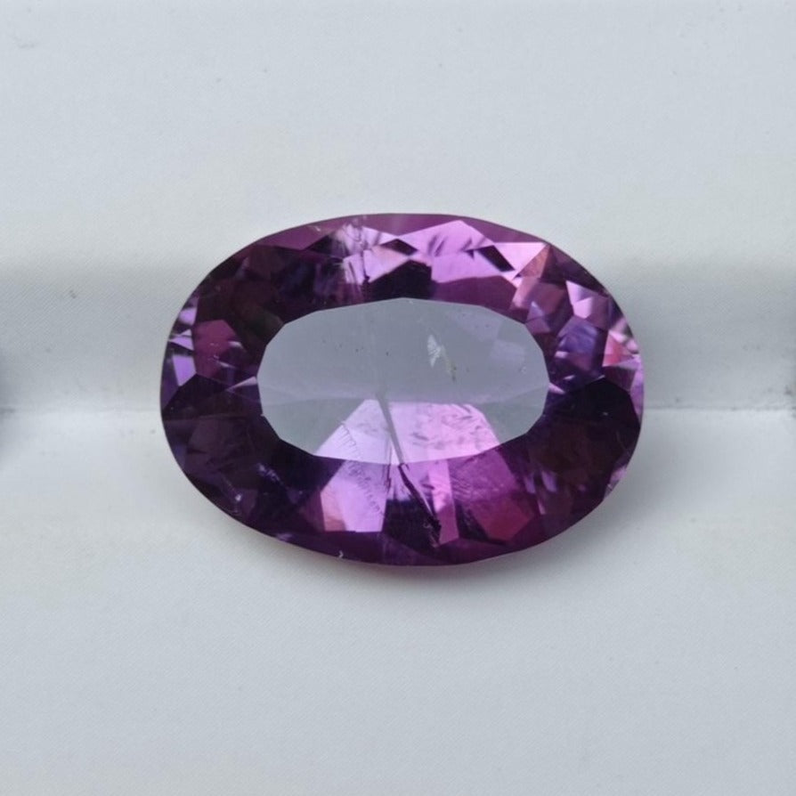 12.9ct Amethyst Fancy Cut - Natural Amethyst Crystal - 18x13x9mm
