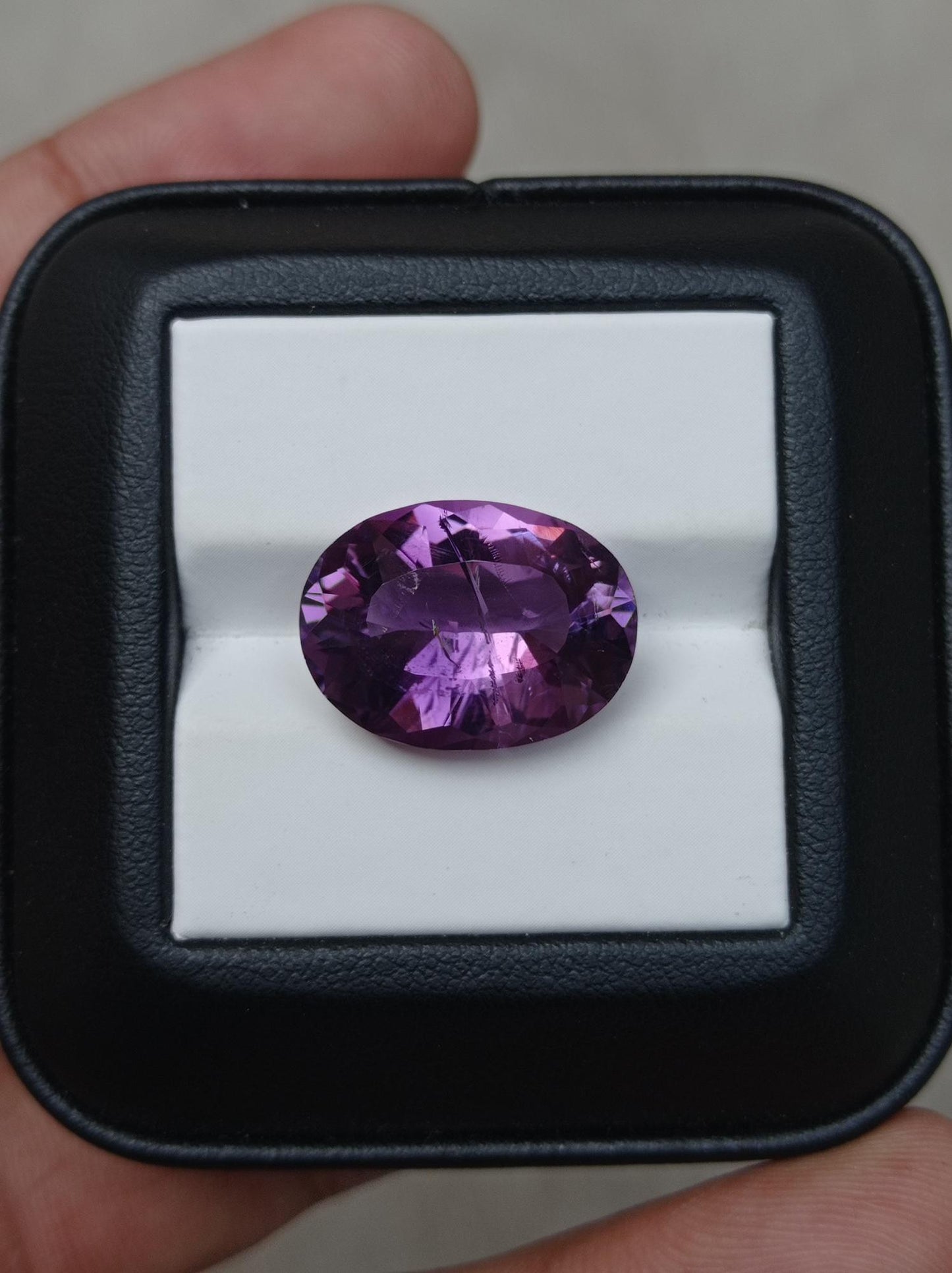 12.9ct Amethyst Fancy Cut - Natural Amethyst Crystal - 18x13x9mm
