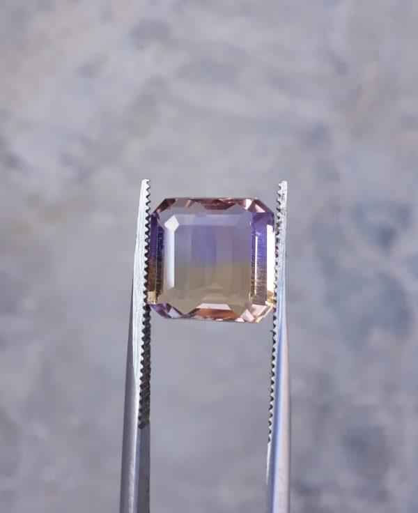 5ct Ametrine - Trystine - Bolivianite - 10x10mm