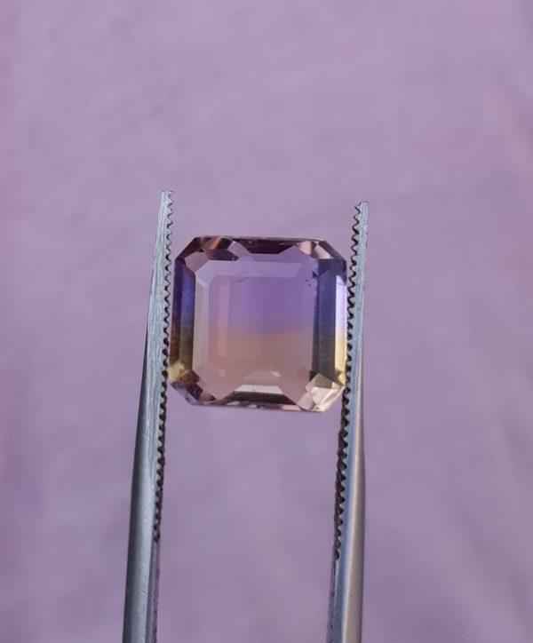 5ct Ametrine - Trystine - Bolivianite - 10x10mm