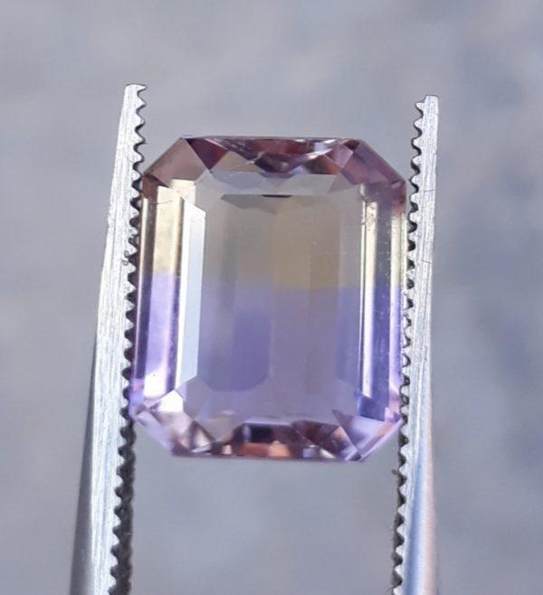 4.3ct Ametrine - Trystine - Bolivianite - 10x9mm