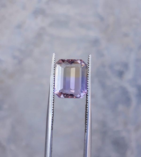 4.3ct Ametrine - Trystine - Bolivianite - 10x9mm