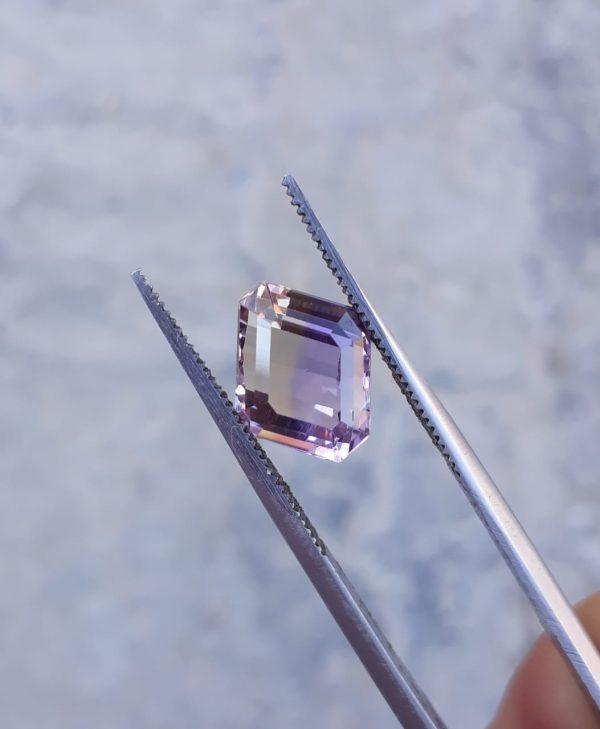 4.4ct Ametrine - Trystine - Bolivianite -12x9mm