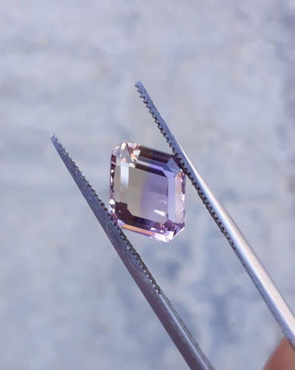 4.4ct Ametrine - Trystine - Bolivianite -12x9mm