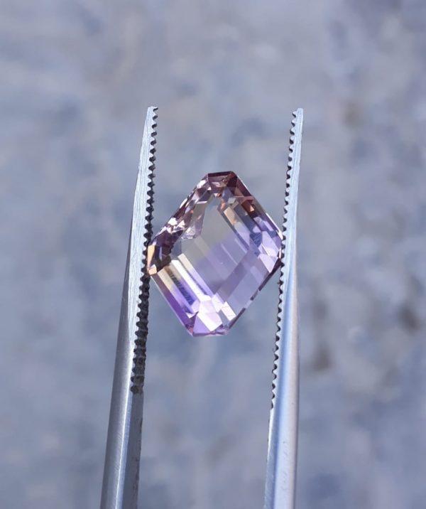 4.4ct Ametrine - Trystine - Bolivianite -12x9mm