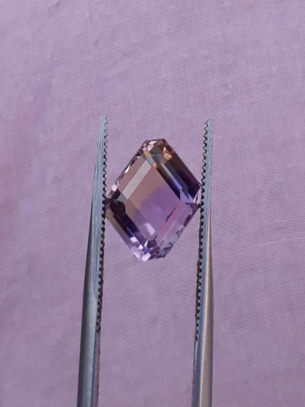 4.4ct Ametrine - Trystine - Bolivianite -12x9mm