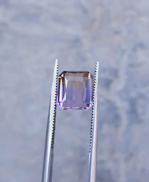 3.2ct Ametrine - Trystine - Bolivianite -8x8mm