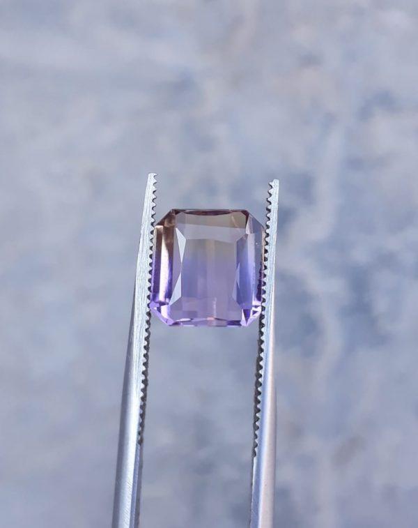 3.2ct Ametrine - Trystine - Bolivianite -8x8mm