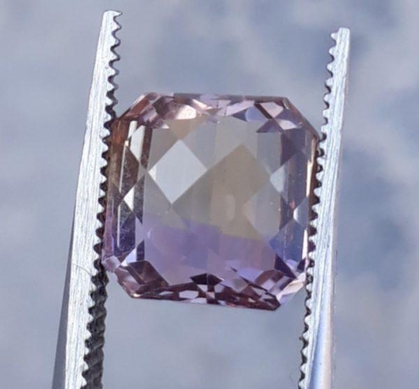 4.3ct Ametrine - Trystine - Bolivianite -  8x8mm