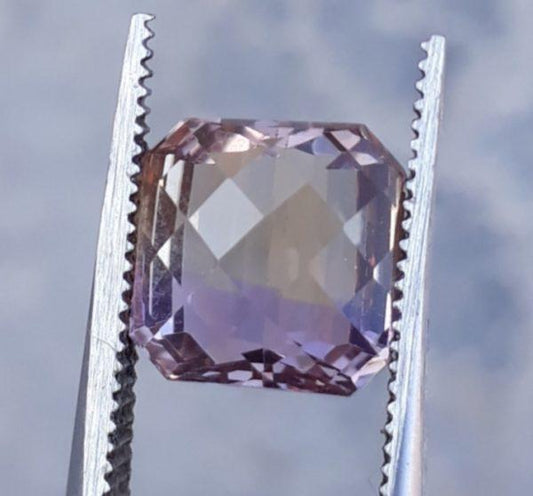 4.3ct Ametrine - Trystine - Bolivianite - 8x8mm