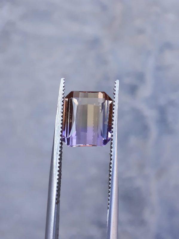 4.3ct Ametrine - Trystine - Bolivianite -  9x8mm