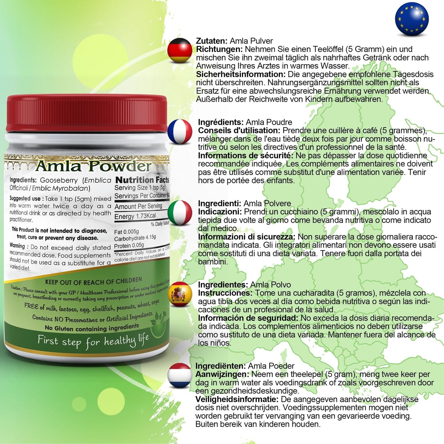 Aushadh Amla (Indian Gooseberry) Powder 100 gram - Hair & Scalp Support