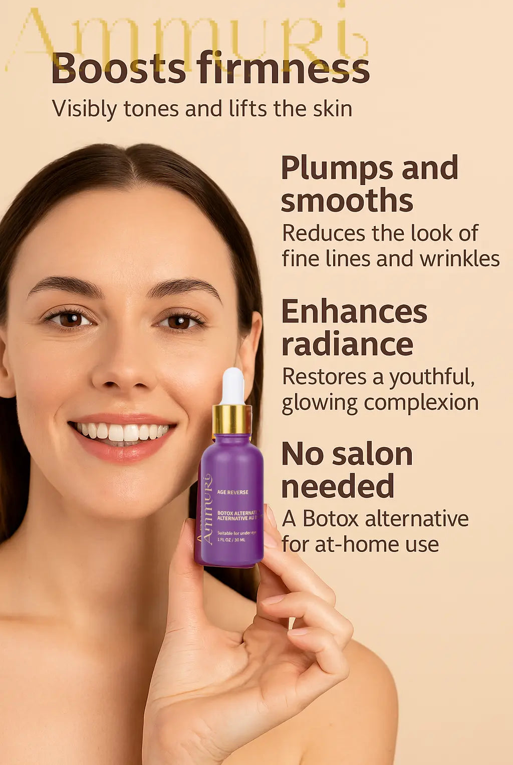 Ammuri Age Reverse Peptide Serum – Argireline & Anti-Ageing Treatment | 30ml