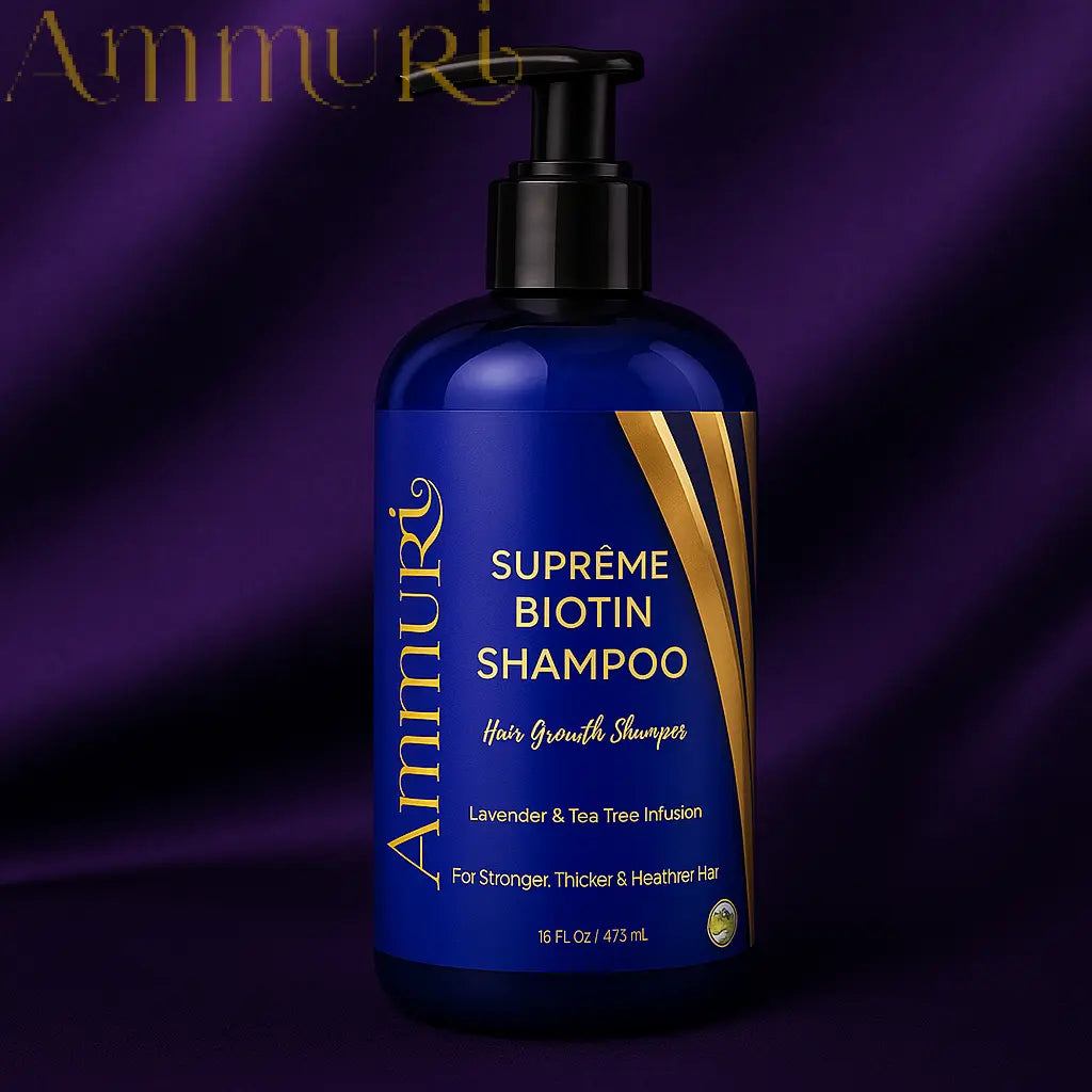 Ammuri Biotin Shampoo – DHT Blocker for Thicker, Fuller-Looking Hair | 473ml