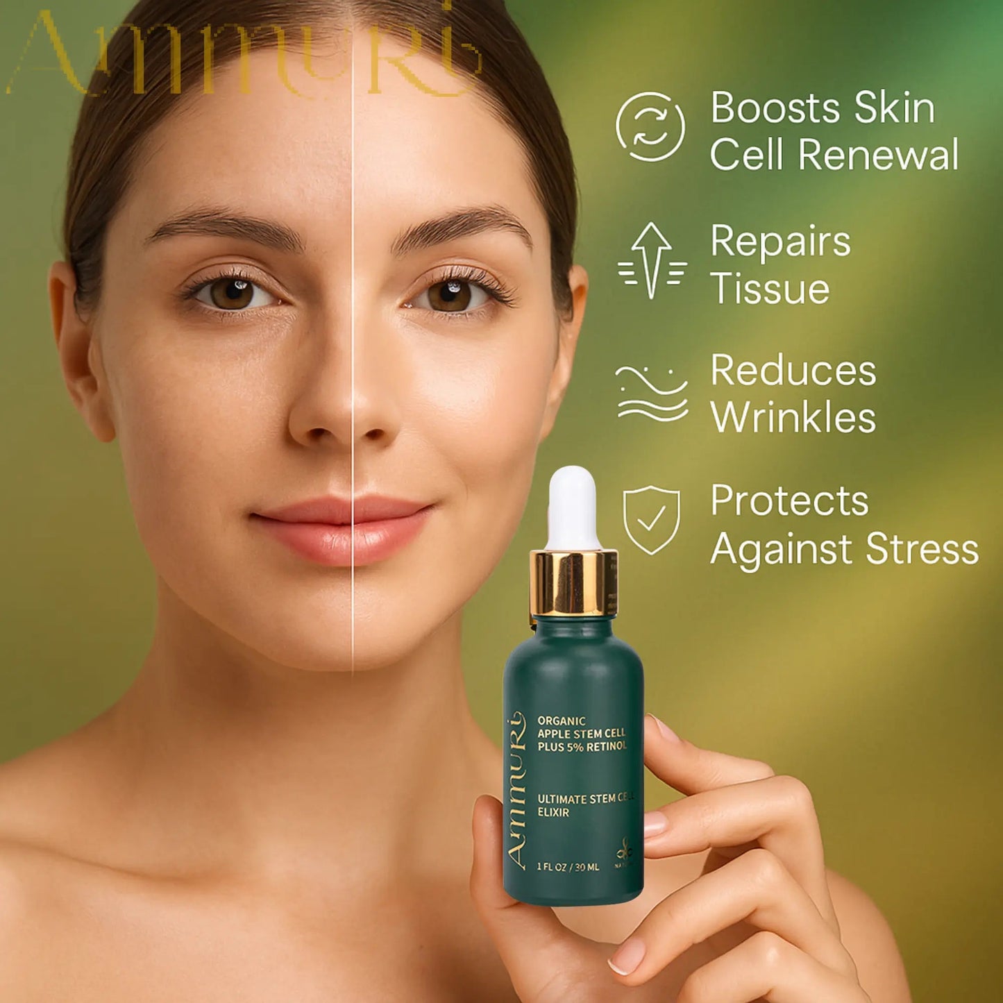Ammuri Apple Stem Cell Serum – Advanced Anti-Ageing & Skin Renewal | 30ml