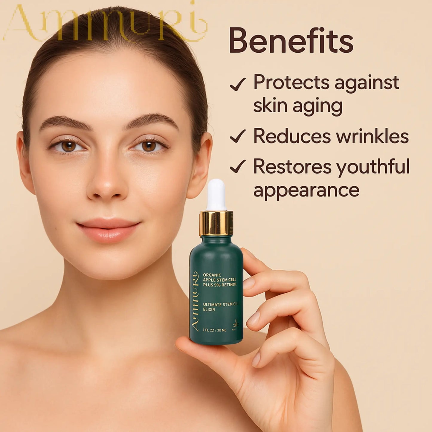 Ammuri Apple Stem Cell Serum – Advanced Anti-Ageing & Skin Renewal | 30ml