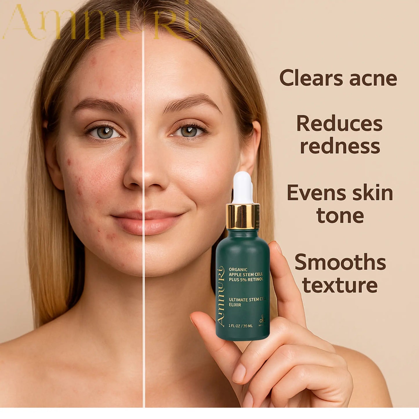 Ammuri Apple Stem Cell Serum – Advanced Anti-Ageing & Skin Renewal | 30ml