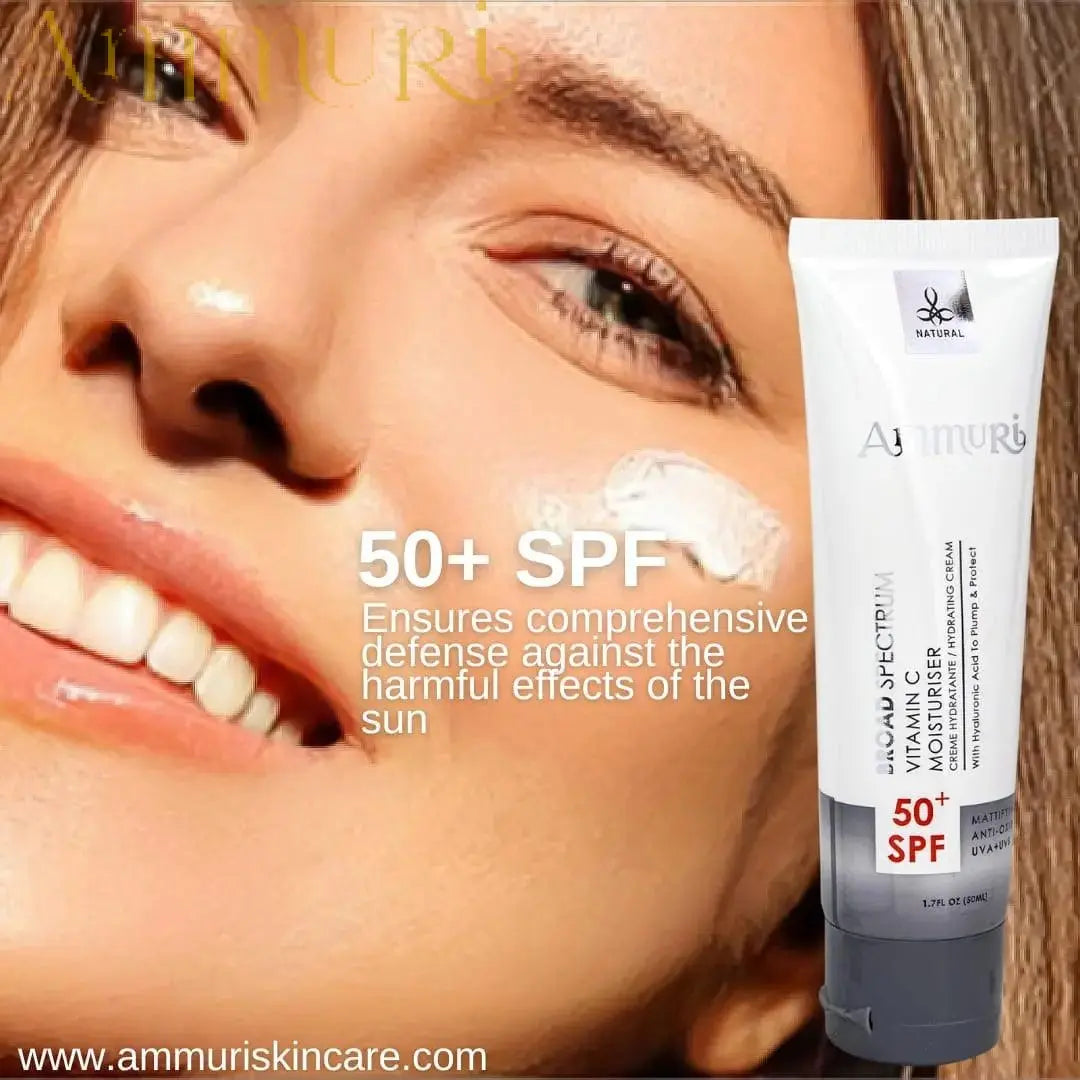 Vitamin C Day Cream SPF 50 for Brightening & UV Protection | Ammuri