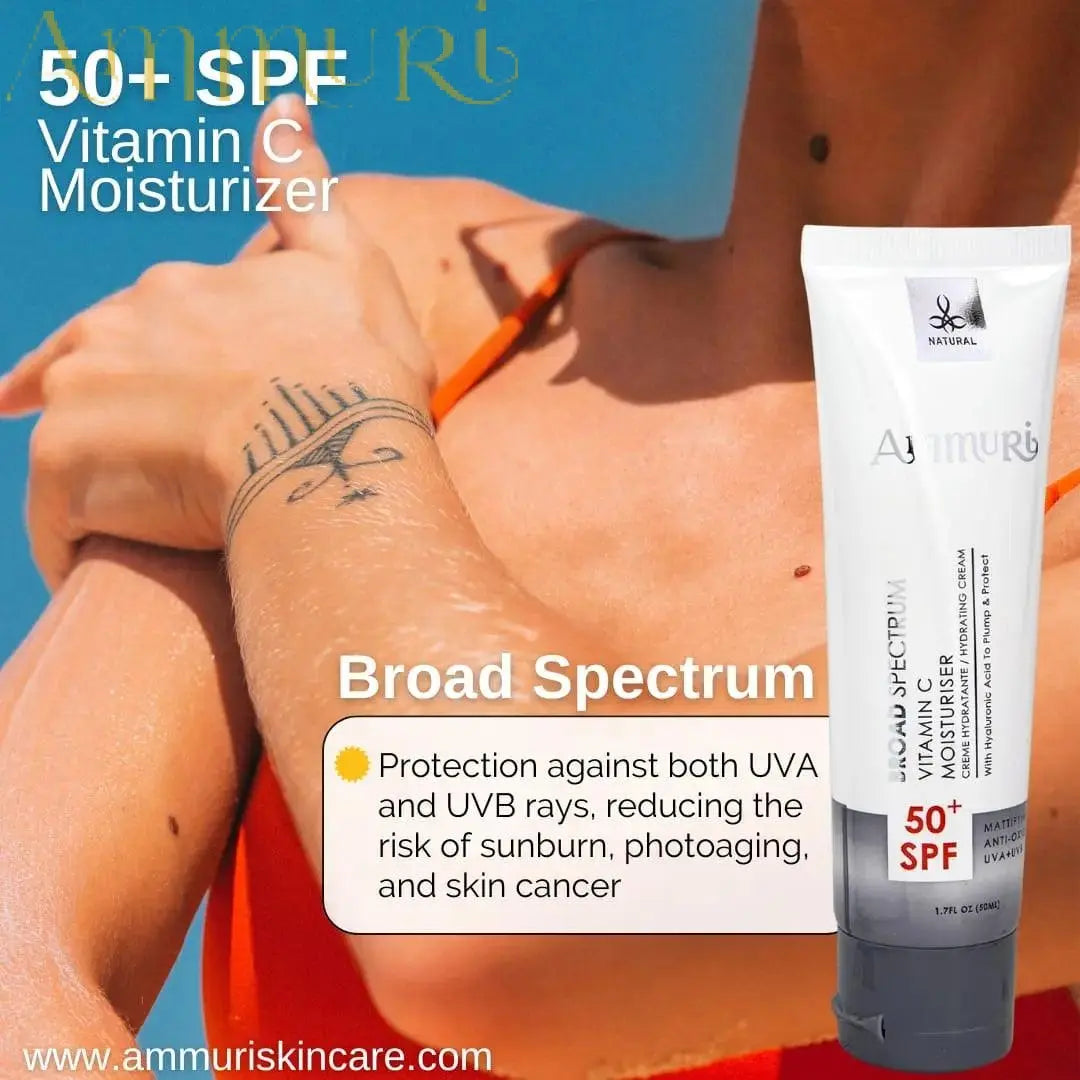 Vitamin C Day Cream SPF 50 for Brightening & UV Protection | Ammuri