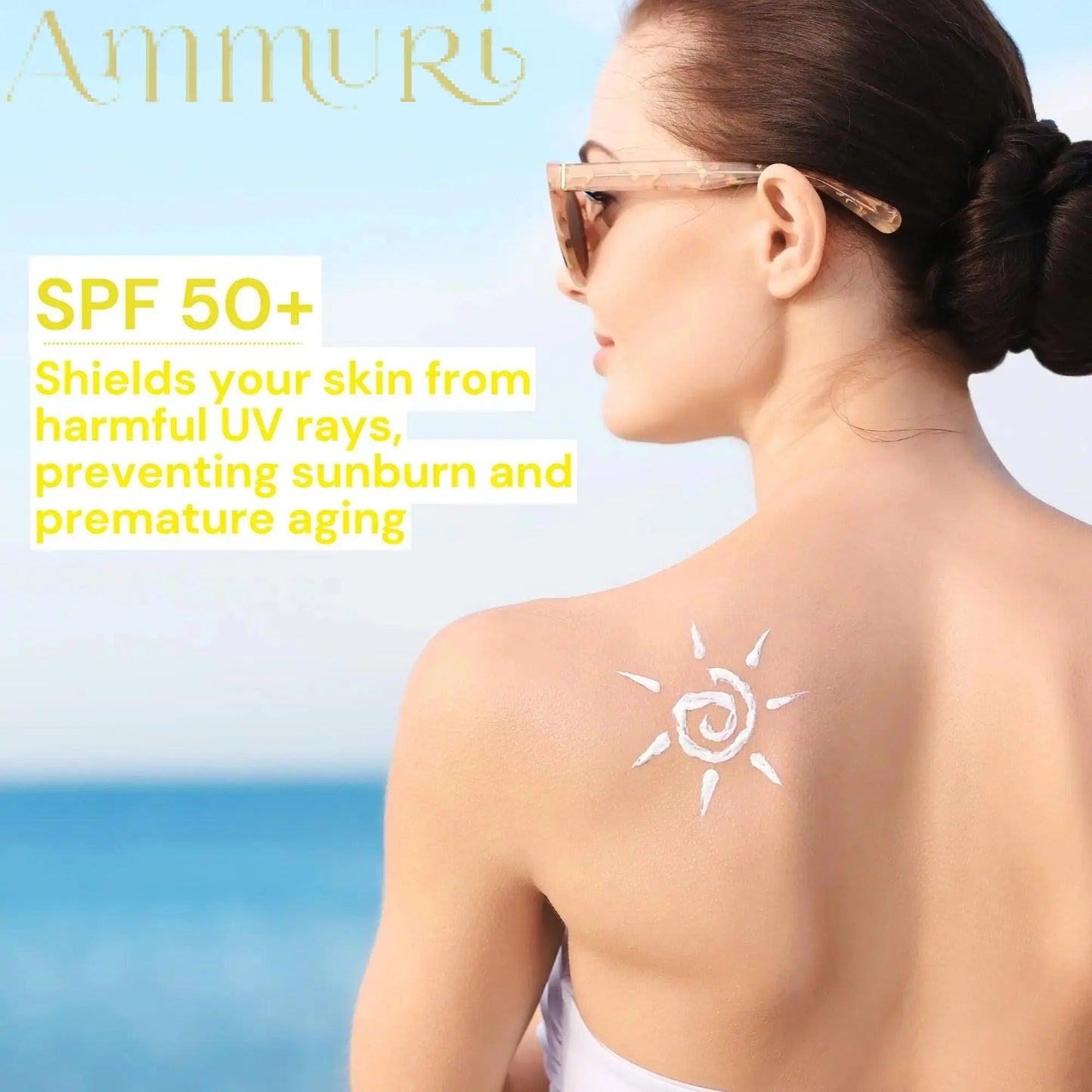 Vitamin C Day Cream SPF 50 for Brightening & UV Protection | Ammuri