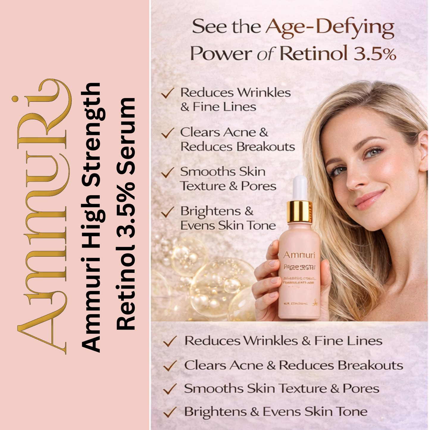 3.5% Retinol Serum for Wrinkles & Skin Renewal | Ammuri