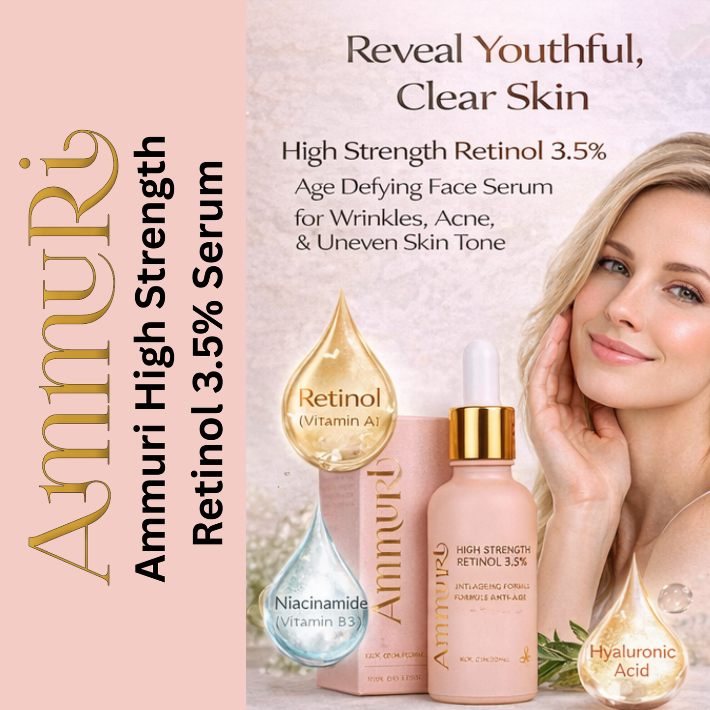 3.5% Retinol Serum for Wrinkles & Skin Renewal | Ammuri