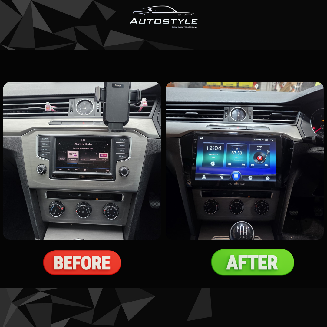 VW Passat B8 Apple Carplay / Android Auto 10" Stereo Upgrade 2014-2022