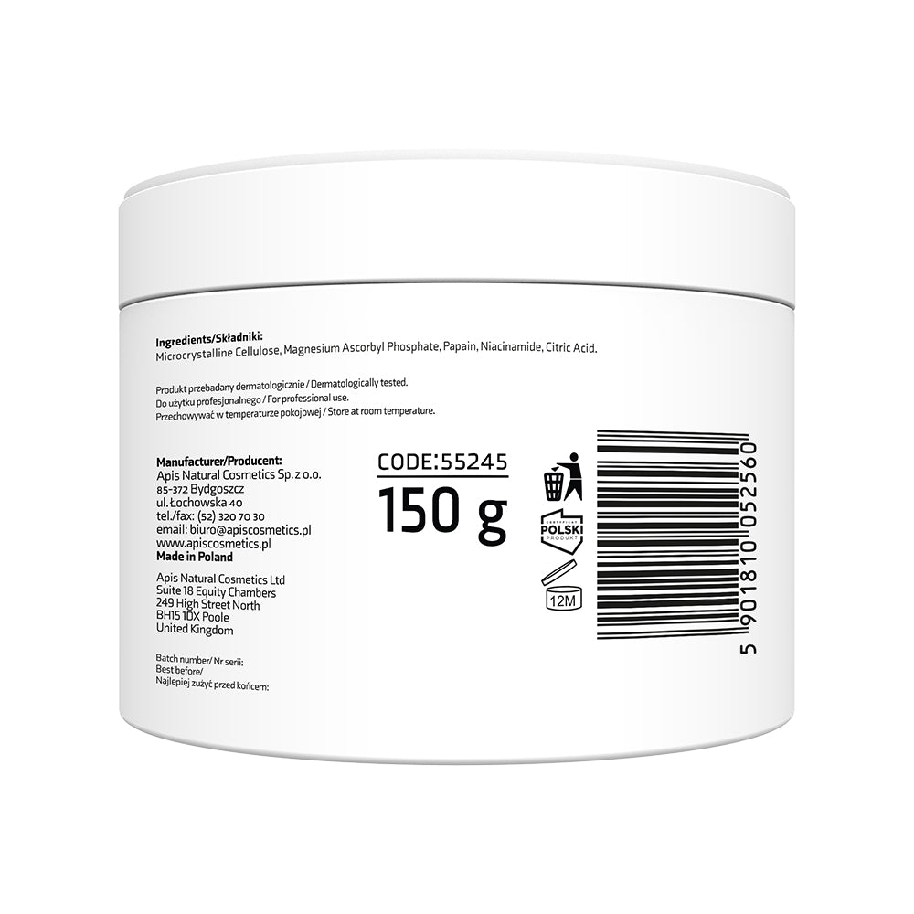 Apis ADENO‑C Flash Glow Enzymatic Powder Peel | 150 g