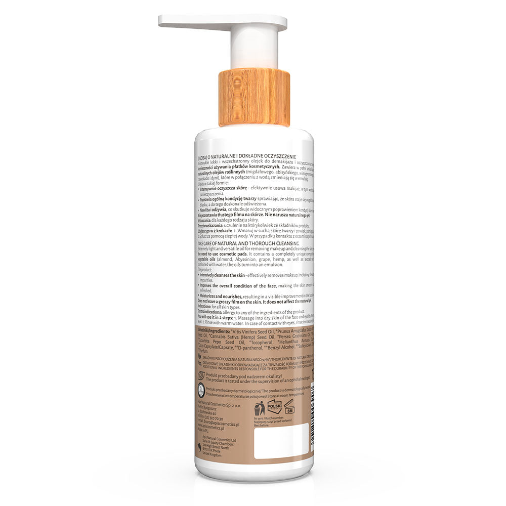 Apis ALMOND CLEANSING - Almond Oil Makeup Remover for Face and Eyes | 150 ml