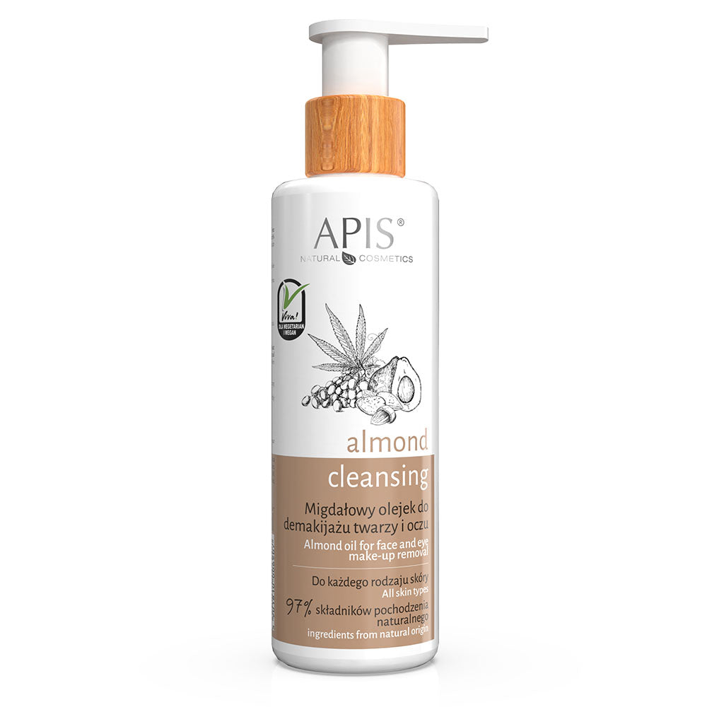 Apis ALMOND CLEANSING - Almond Oil Makeup Remover for Face and Eyes | 150 ml
