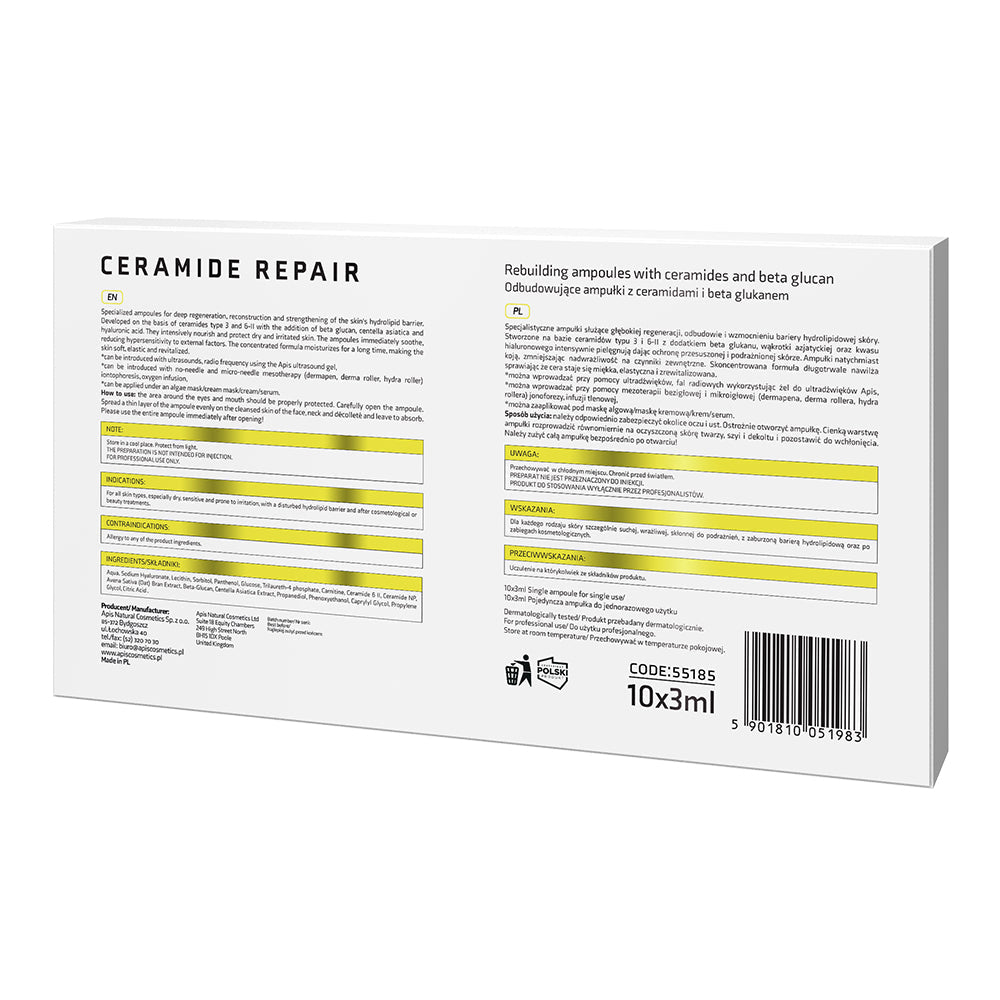 Apis Ceramide Repair Rebuilding Ampoules with Ceramides | 10×3ml