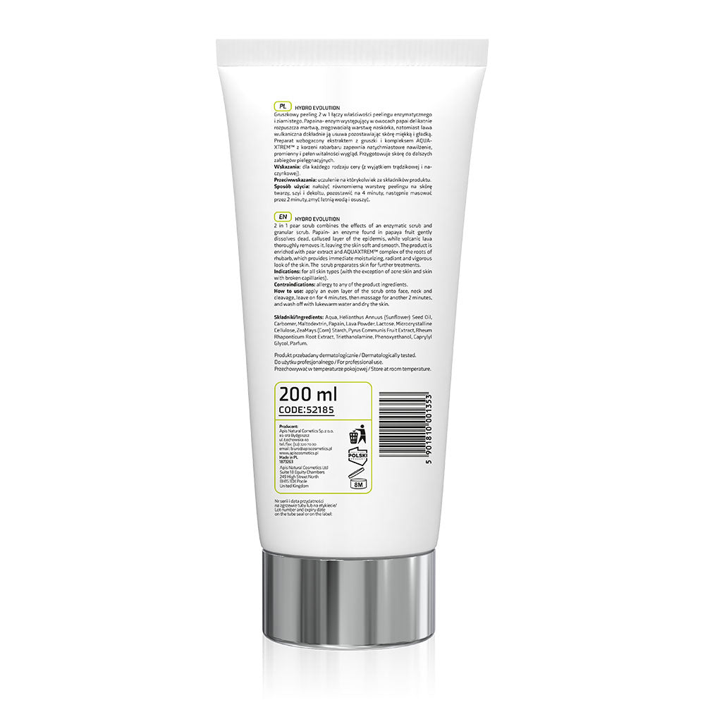 Apis Hydro Evolution Pear Enzymatic 2-in-1 Face Peeling  | 200ml