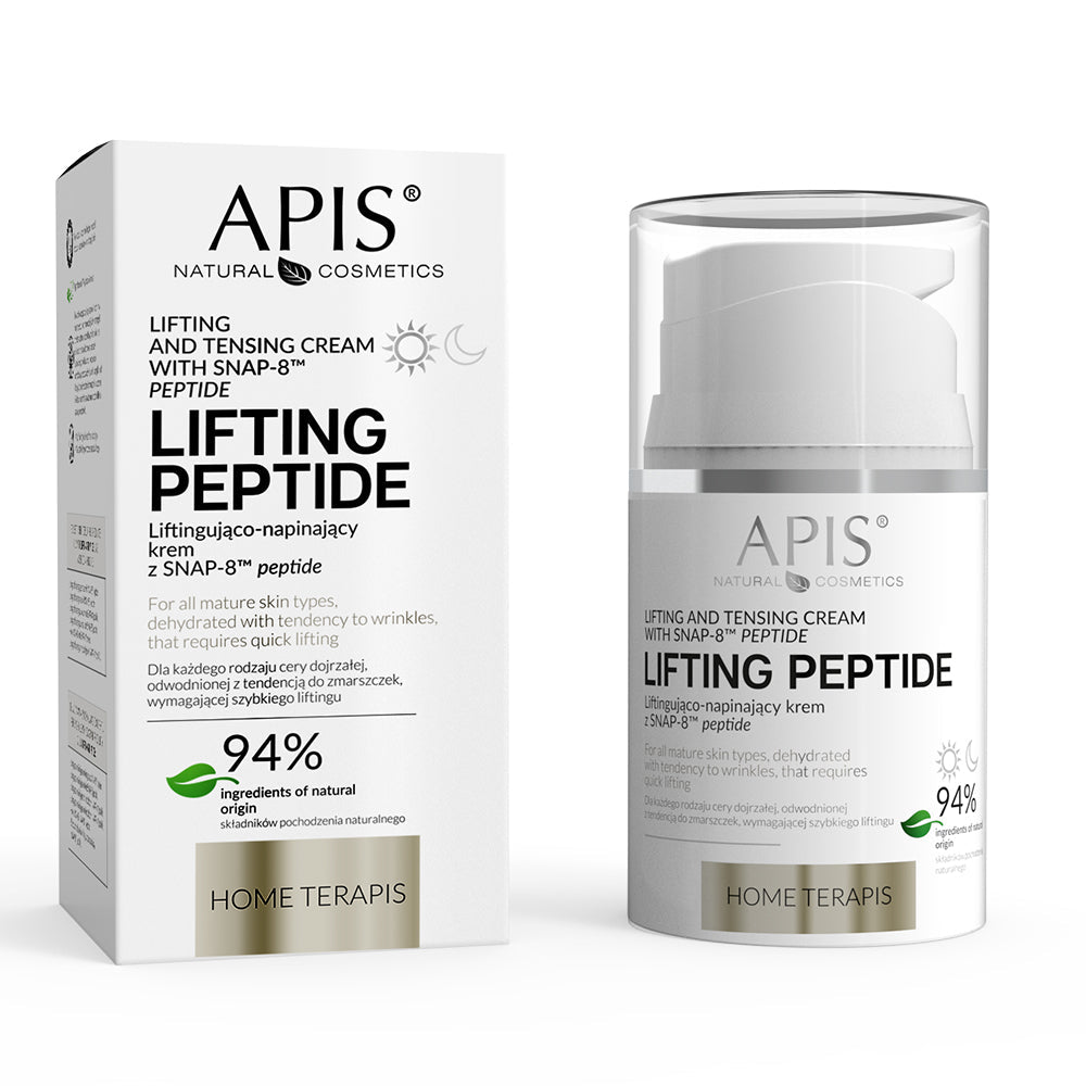 Apis Lifting Peptide Lifting And Tensing Cream with SNAP-8 Peptide | 50ml | Botox-Like