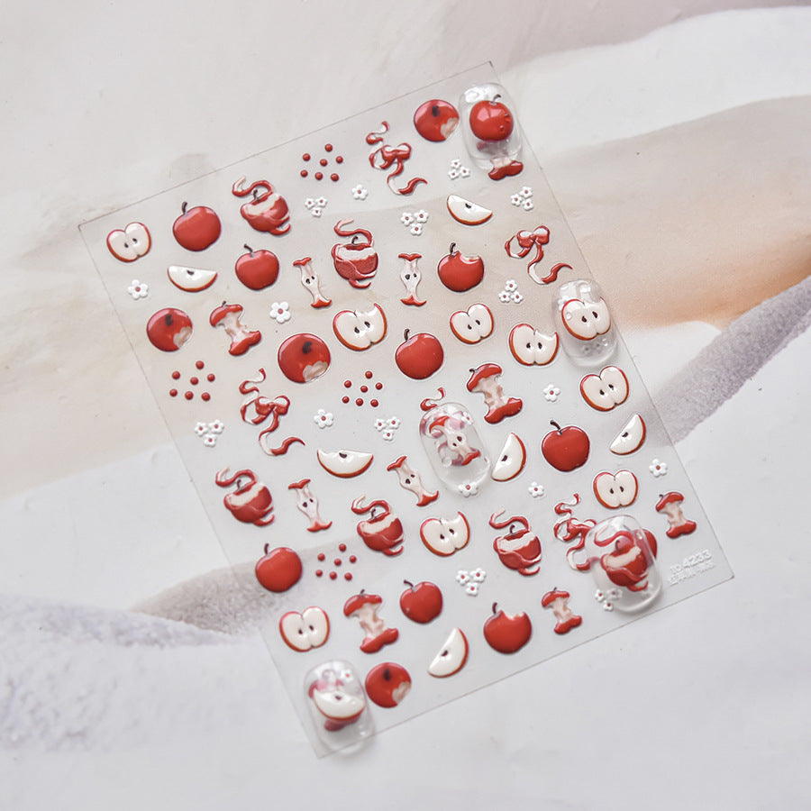 Hello Claws | Apple Jelly Nail Deco Sticker