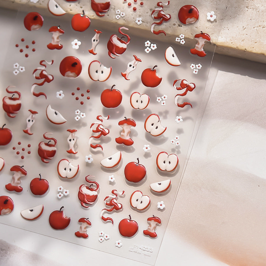 Hello Claws | Apple Jelly Nail Deco Sticker