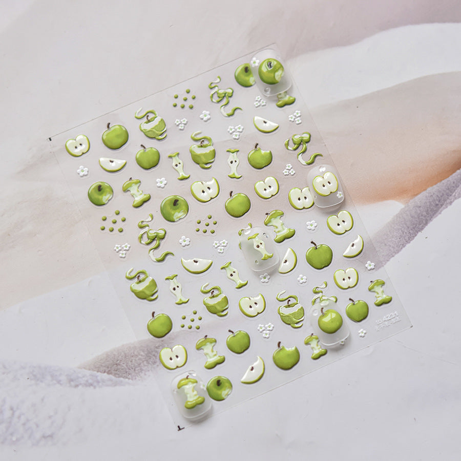 Hello Claws | Apple Jelly Nail Deco Sticker