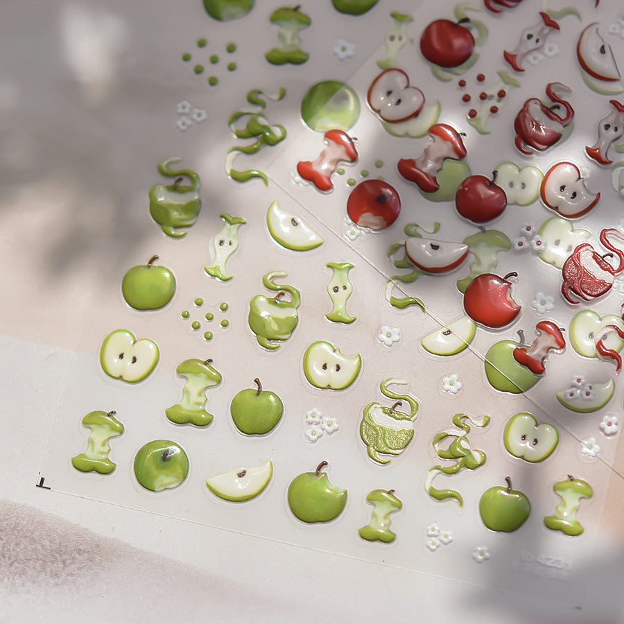 Hello Claws | Apple Jelly Nail Deco Sticker